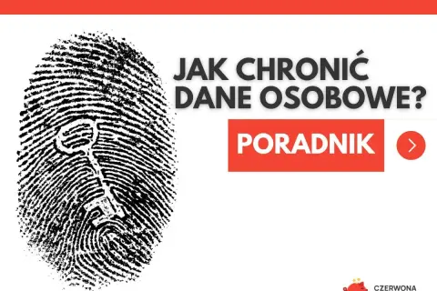 Odcisk palca z kluczem symbolizuje, co to są dane osobowe i jak je chronić. Poradnik.