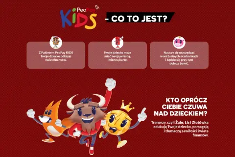 Jak założyć konto dla dziecka? PeoPay KIDS to pakiet, dzięki któremu dziecko odkryje świat finansów, nauczy się oszczędzać i będzie mieć własną kartę.