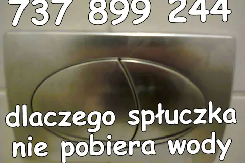 Zabudowana spłuczka nie pobiera wody. Zadzwoń pod numer 737 899 244, aby uzyskać pomoc.
