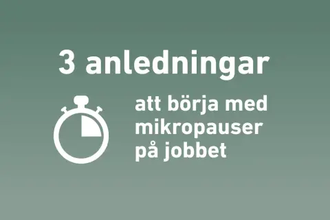3 anledningar att börja med mikropauser på jobbet. En ikon av en tidmätare symboliserar vikten av korta pauser.