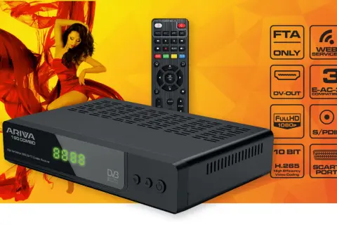 Szukasz idealnego dekodera do telewizji naziemnej? Ariva 160 Combo to Twój wybór! Odbieraj kanały DVB-S2+T2 w Full HD, korzystaj z usług internetowych i ciesz się doskonałą jakością obrazu.