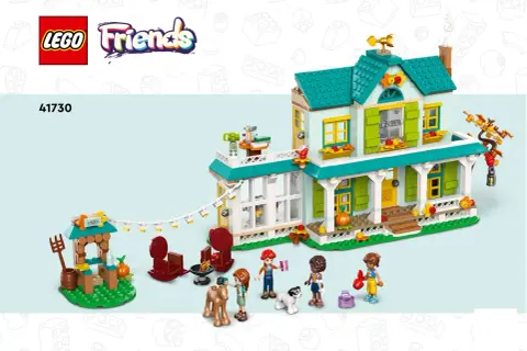 Instrukcja jak zbudować domek z klocków LEGO Friends. Zestaw 41730 z figurkami i akcesoriami.