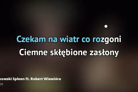 Tekst piosenki czekam na wiatr co rozgoni - Maanam i jego sens