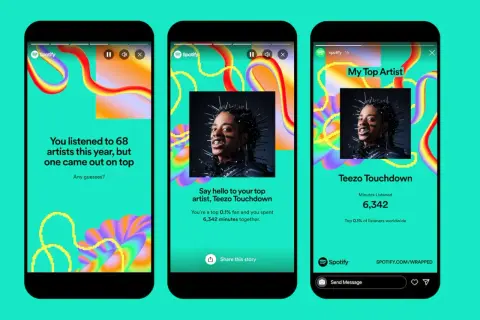 Spotify Wrapped shows a top artist, Teezo Touchdown, with 6,342 minutes listened. Don't miss your Spotify Wrapped deadline!