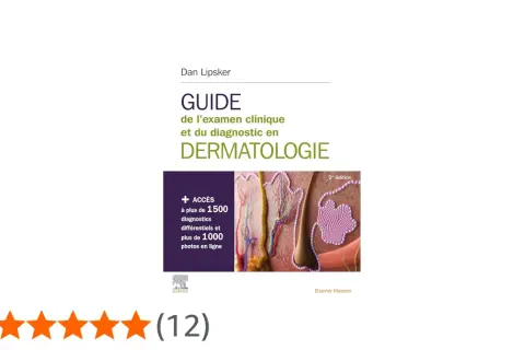 Guide de l'examen clinique et du diagnostic en dermatologie, avec accès à plus de 1500 diagnostics différentiels et 1000 photos en ligne.