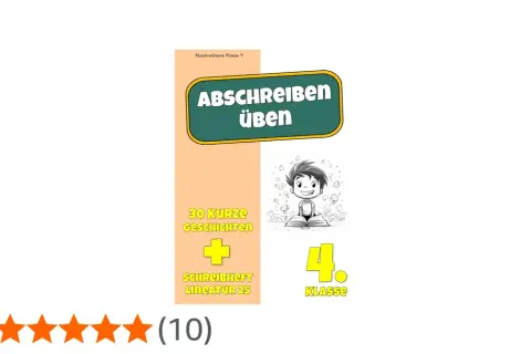 Übungsheft "Abschreiben üben" für die 4. Klasse mit 30 kurzen Geschichten zum Abschreiben.