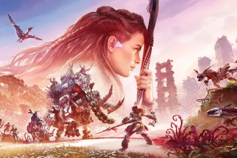 Aloy walczy z mechanicznymi bestiami w świecie Horizon Forbidden West. Poradnik pomoże Ci przetrwać.