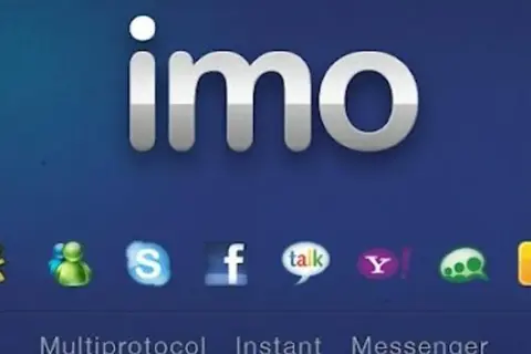 Imo logo i ikony komunikatorów: Skype, Facebook, Yahoo, Gadu-Gadu.