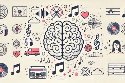 Mózg pełen muzyki, od winyli po słuchawki. Czy to właśnie dubstep co to za dźwięki?