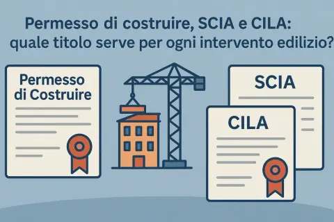 Permesso di costruire, SCIA, CILA: la guida ai titoli edilizi. Il testo unico edilizia semplifica le procedure.