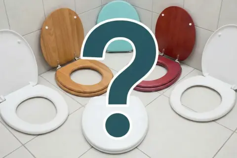 Choix de couleurs et de matériaux pour un abattant WC taille standard. Quel style pour votre salle de bain ?
