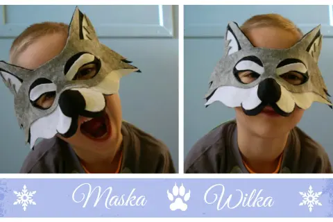 Maska Wilka z Kartonu DIY: Szablony i Instrukcja Krok po Kroku