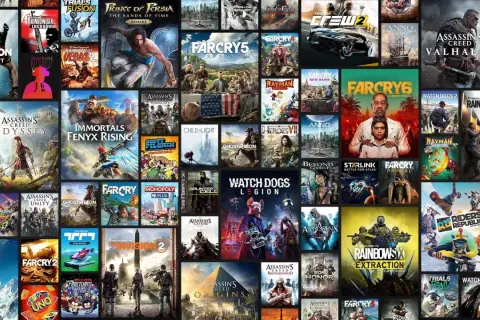 Ubisoft gry: Assassin's Creed Valhalla, Far Cry 6, Watch Dogs Legion i wiele innych tytułów.