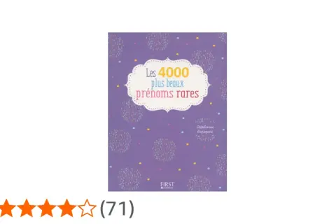 Couverture du livre "Les 4000 plus beaux prénoms rares", une mine d'inspiration pour trouver le prénom scolastique parfait.