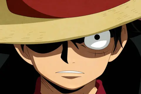 Luffy mit seinem Strohhut, bereit für neue Abenteuer und die Jagd nach den One Piece Kopfgeldern.