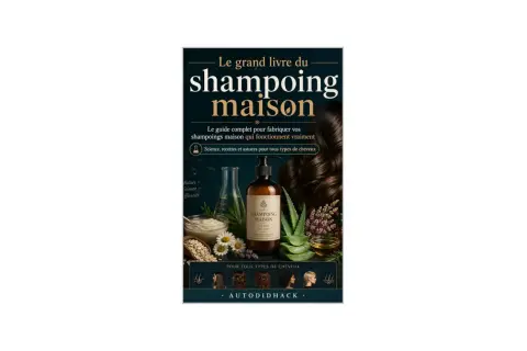 Le grand livre du shampoing maison : guide complet pour fabriquer vos shampoings maison, science, recettes et astuces pour tous types de cheveux.
