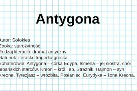 Antygona i jej znaczenie w epokę starożytności: kluczowe aspekty