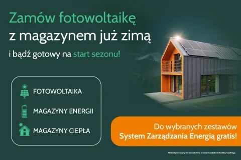 Nowoczesny dom z fotowoltaiką i magazynami energii. System zarządzania energią fotowoltaika w gratisie!