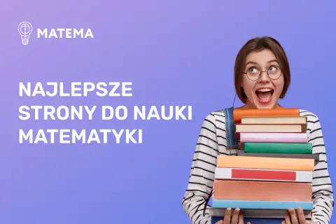 Dziewczyna z radością trzyma stos książek, szukając najlepszych programów do nauki matematyki.