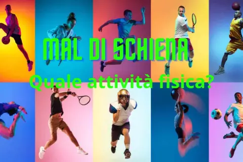 Atleti in azione: basket, tennis, ginnastica, football americano. Quale sport per schiena?