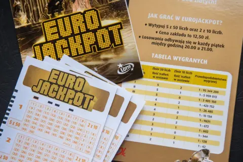 Kupony Eurojackpot i tabela wygranych.