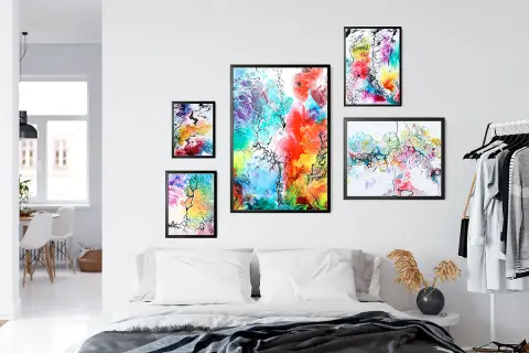 Wandbilder fürs Schlafzimmer: Beruhigende Kunst für entspannte Nächte