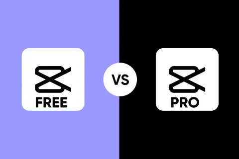 Porównanie CapCut Free i Pro. Wybierz wersję CapCut za darmo lub Pro.