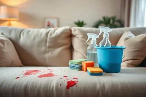 Krew na kanapie? Usuń plamy szybko i skutecznie! Poradnik krok po kroku.