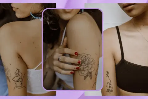 Delikatne tatuaże na ramionach: kwiaty, twarze, dłonie. Czy moda na tatuaże mija, czy ewoluuje w subtelniejsze formy?