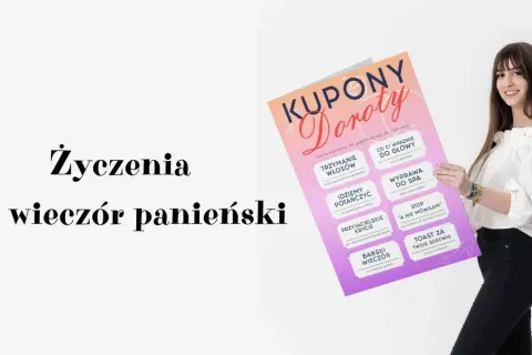 Kupony "Doroty" z zabawnymi życzeniami na wieczór panieński.