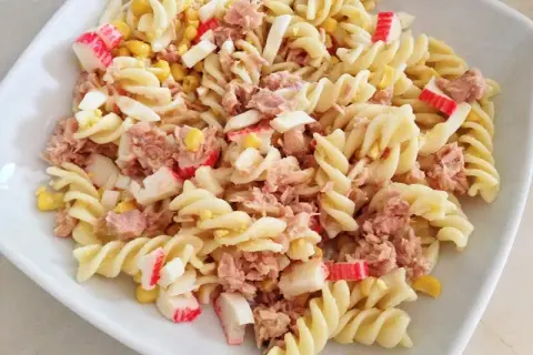 Ensalada de pasta atún y cangrejo: El secreto para que quede de 10