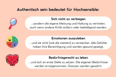 Authentisch sein: Sich nicht verbiegen, Emotionen ausleben, bedürfnisgerecht leben. So kann ich ich selbst sein.