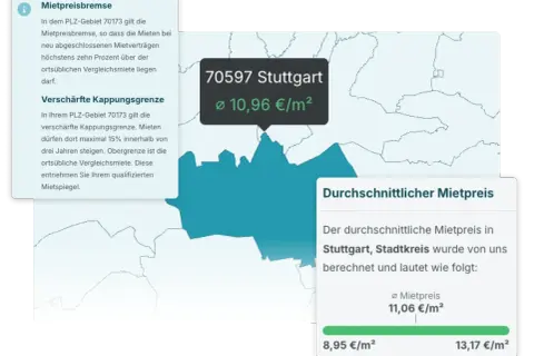 Mietpreisbremse in Stuttgart: Ist meine Miete zu hoch? Der Durchschnittspreis liegt bei 10,96 €/m².