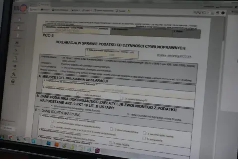 Formularz PCC-3 do deklaracji podatku od czynności cywilnoprawnych. Wypełnianie formularza PCC-3.