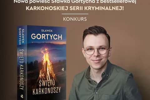 Sławek Gortych i jego nowa książka "Święto Karkonoszy" z bestsellerowej serii kryminalnej.