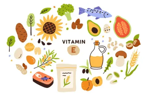 Vitamin E: Sonnenblumen, Nüsse, Avocado, Fisch und mehr. Diese Lebensmittel sind reich an Vitamin E, das die Haut vor der Sonne schützt.