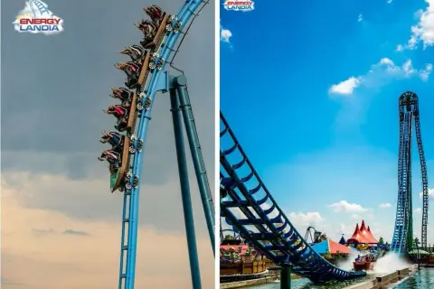 Energylandia kolejki nazwy: wagoniki pędzą po niebieskich torach, adrenalina gwarantowana!