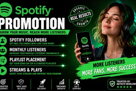 Learn how to promote a Spotify playlist to gain followers, monthly listeners, and streams. Organic growth for more fans and success.