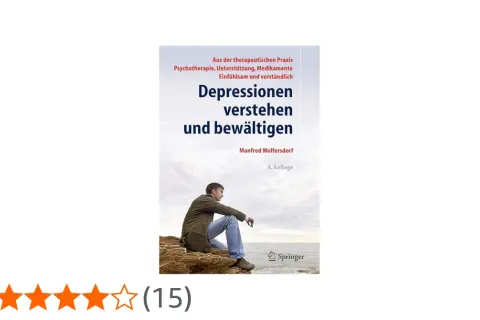 Mann sitzt nachdenklich am Meer. Buch "Depressionen verstehen und bewältigen" thematisiert Angst vor dem Tod.