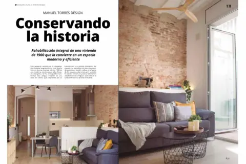 Rehabilitación integral de una vivienda de 1900, transformándola en un espacio moderno y eficiente, conservando su historia.