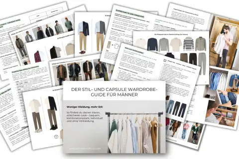 Der Stil- und Capsule Wardrobe Guide für Männer zeigt, wie man mit wenigen Teilen einen individuellen Look kreiert.