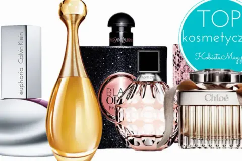 Kolekcja najbardziej zmysłowych perfum damskich: Calvin Klein Euphoria, Dior J'adore, Yves Saint Laurent Black Opium, Jimmy Choo i Chloé.