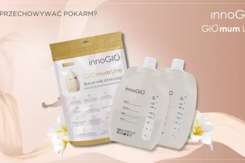Woreczki do przechowywania pokarmu innoGIO. Zobacz, ile odciągniętego mleka zmieści się w lodówce.