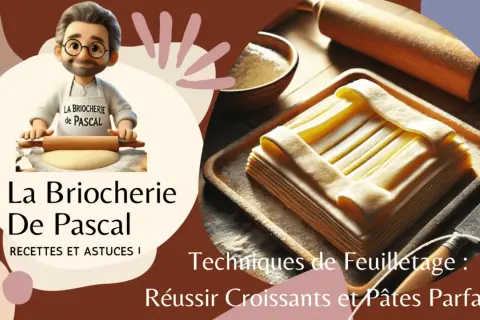 Un chef prépare une pâte feuilletée, prête à être transformée en croissants parfaits. Recettes et astuces de feuilletage.