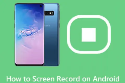 Smartfon z Androidem i ikoną nagrywania ekranu. Dowiedz się, jak wykonać nagrywanie ekranu android.