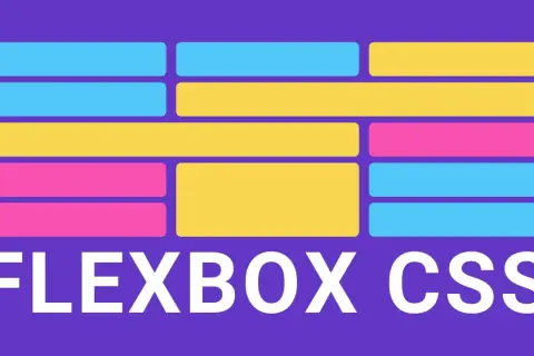 Illustration montrant comment mettre deux div côte à côte avec Flexbox CSS. Des blocs colorés illustrent la disposition.