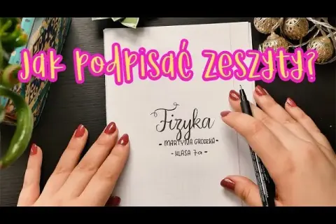 Liceum: Jak podpisać zeszyty? Koniec z chaosem, wyraź swój styl!
