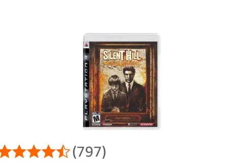 Okładka gry Silent Hill Homecoming na PS3. Dwóch mężczyzn, ojciec i syn, w garniturach, stoją przed mrocznym tłem.