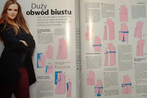 Jak poszerzyć bluzkę w biuście: porady krawieckie i schematy wykrojów, jak dopasować odzież do większego biustu.