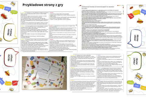 Kolorowe dymki z napisami "OBSZAR", "SZKOŁA", "RODZINA", "ZIOMKI", "EXPERT" i ikonami.